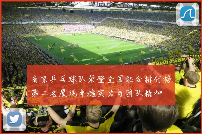 南京乒乓球队荣登全国配合排行榜第二名展现卓越实力与团队精神