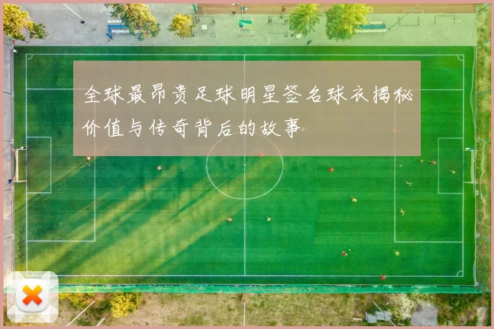 全球最昂贵足球明星签名球衣揭秘价值与传奇背后的故事